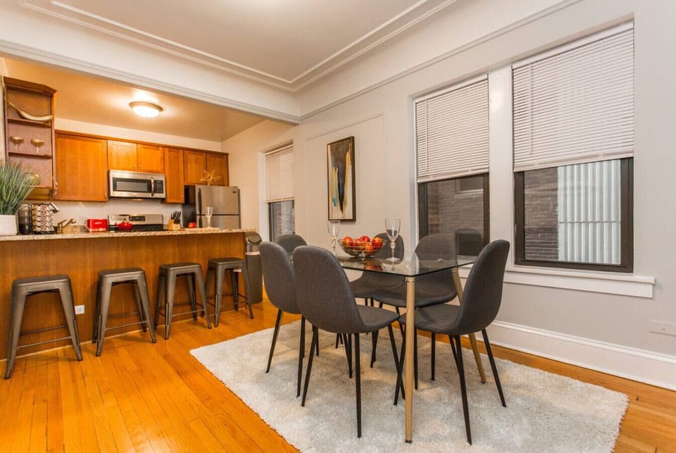 Dining area and a breakfast island to dine and laugh with your family.