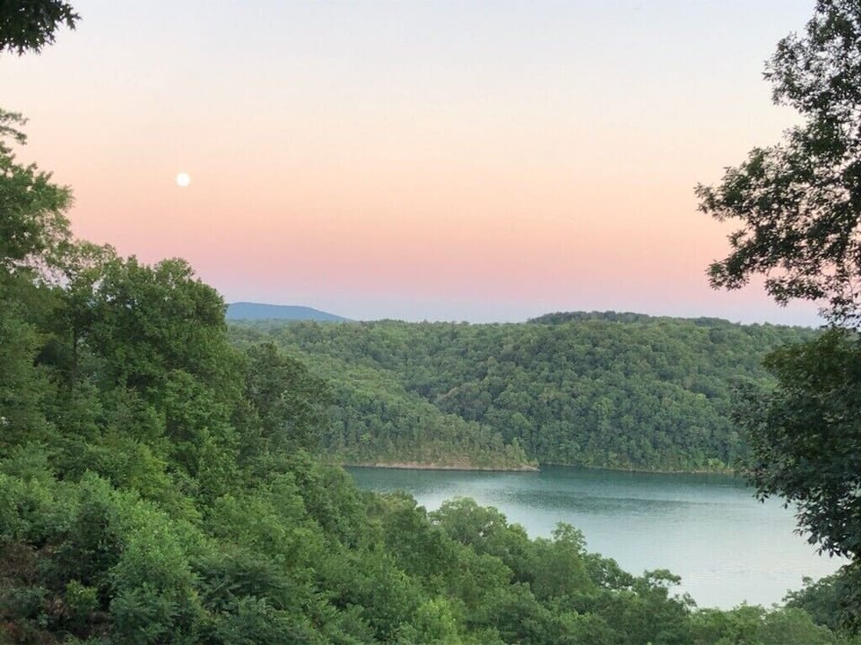 Evening view from deck