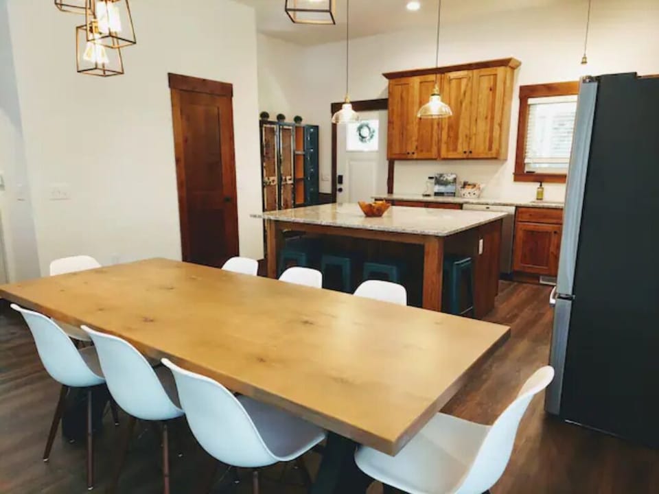 Dining and kitchen
