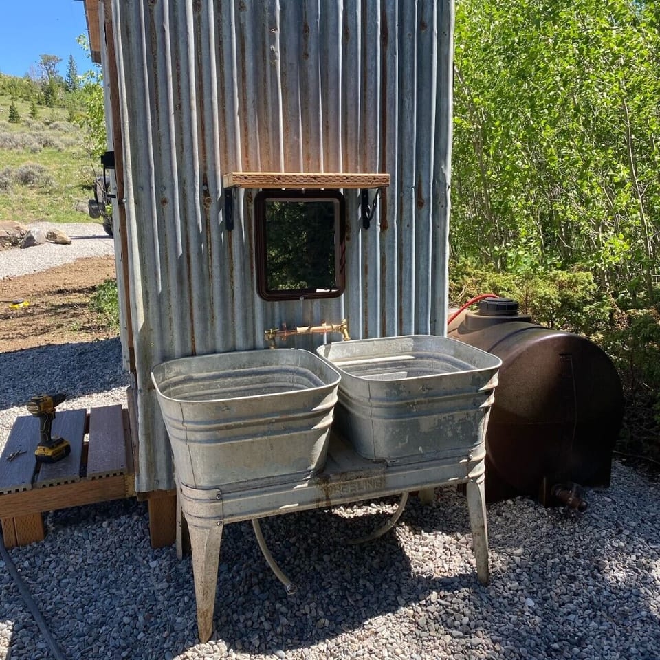 Trappers outdoor sink
