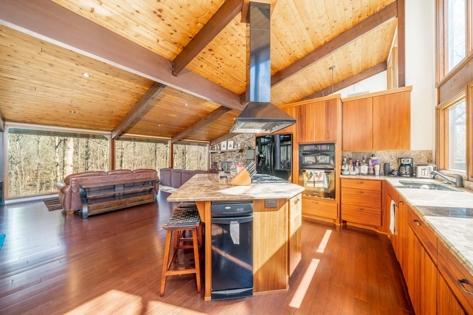 Kitchen and living area