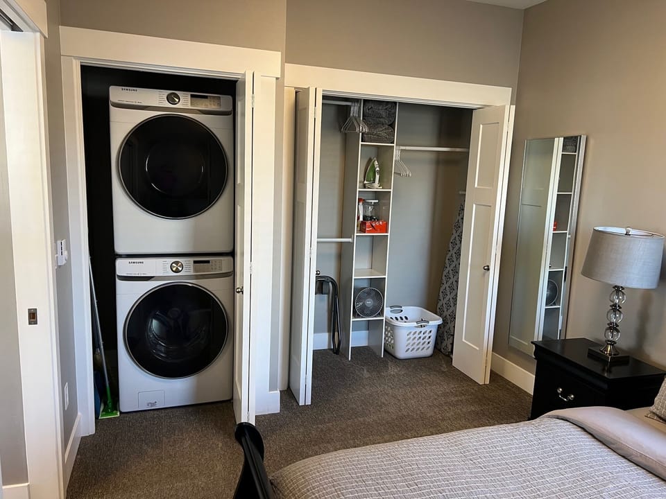 Closet and Laundry in Bedroom