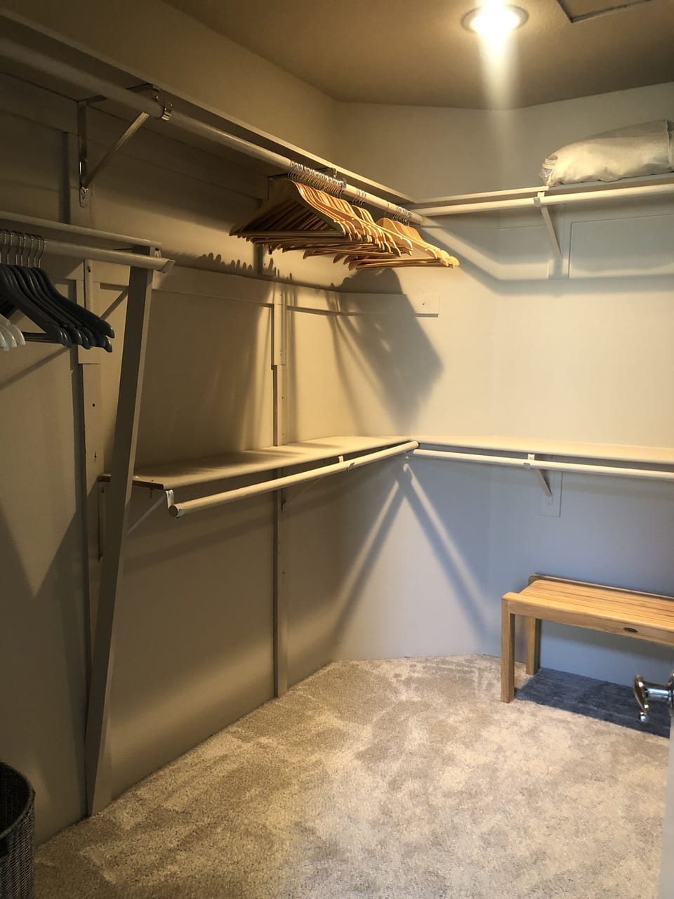 Master walk in closet