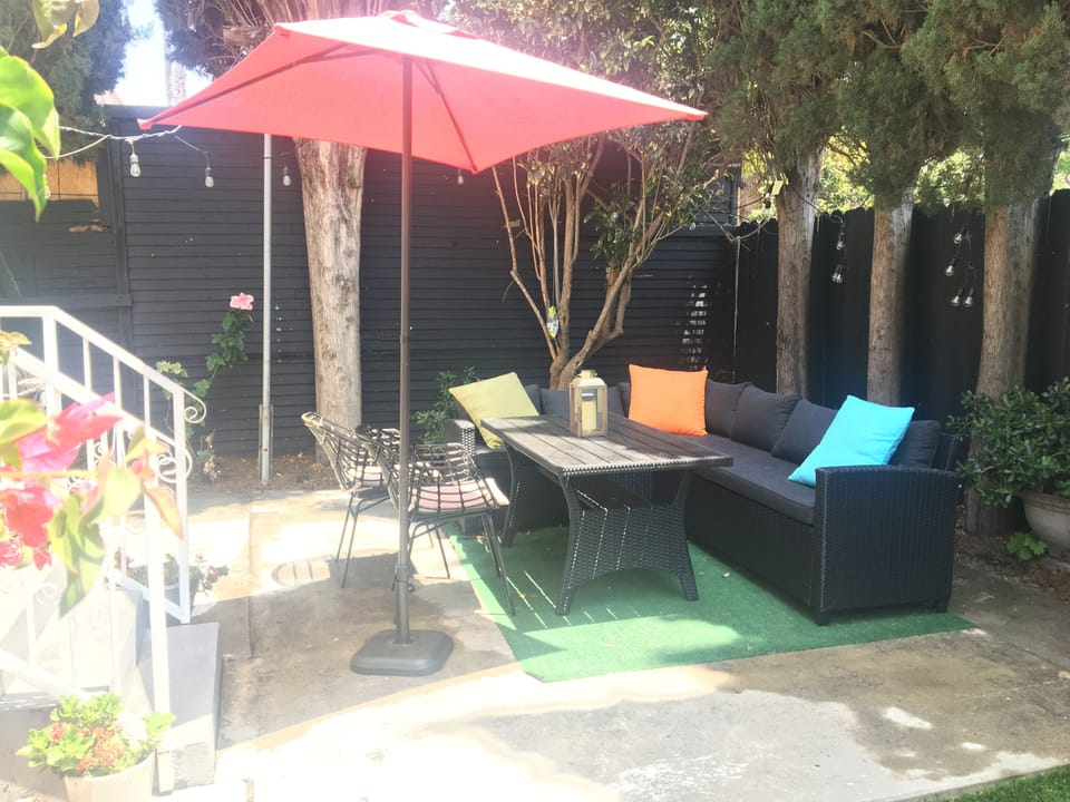 Private backyard with BBQ GRILL