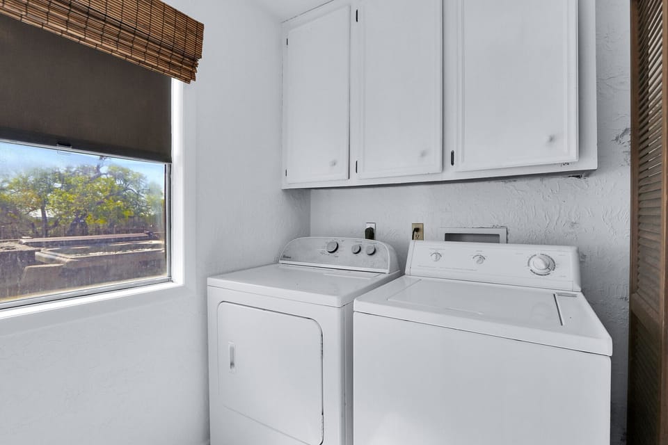 Washer and dryer for guest use