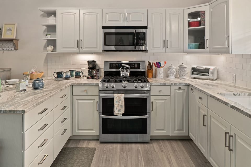 Modern appliances and kitchen essentials
