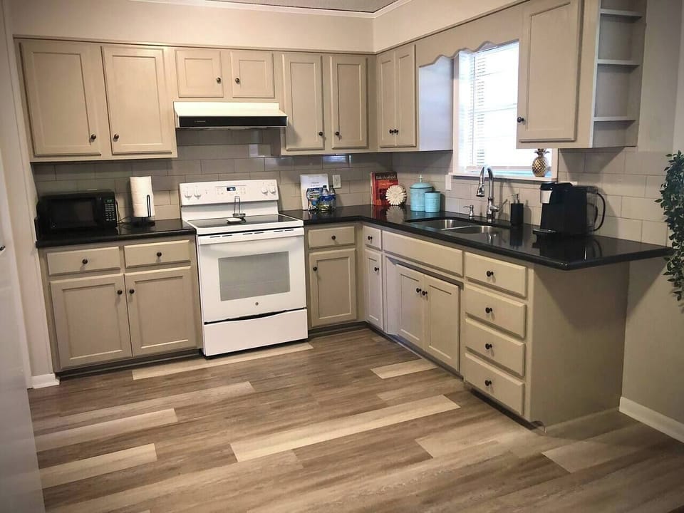 Fully stocked and newly remodeled for you to prepare your favorite meals.