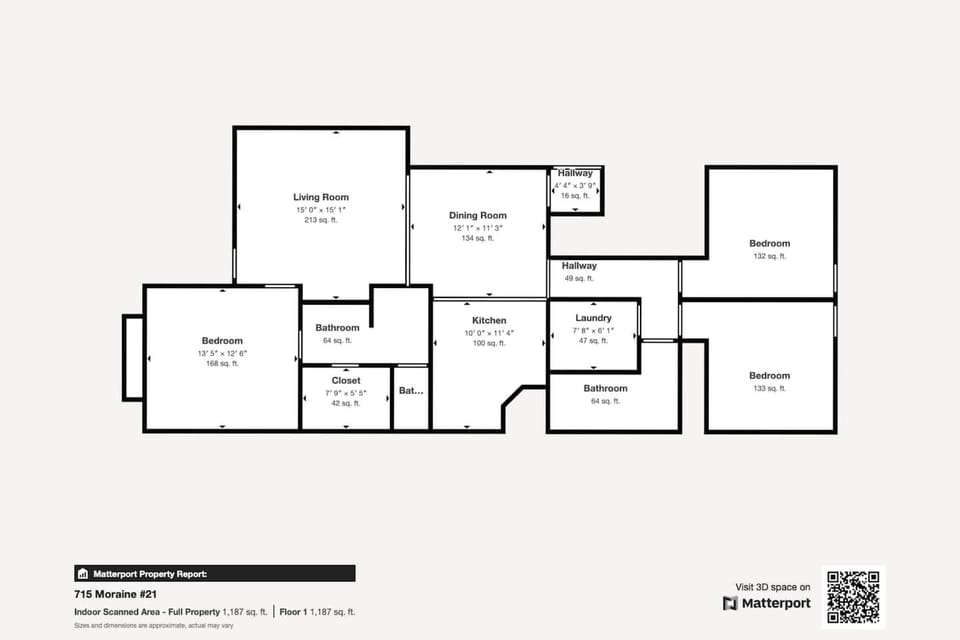 Check out the floor plan for the condo! (Dimensions and square footage are approximations.)