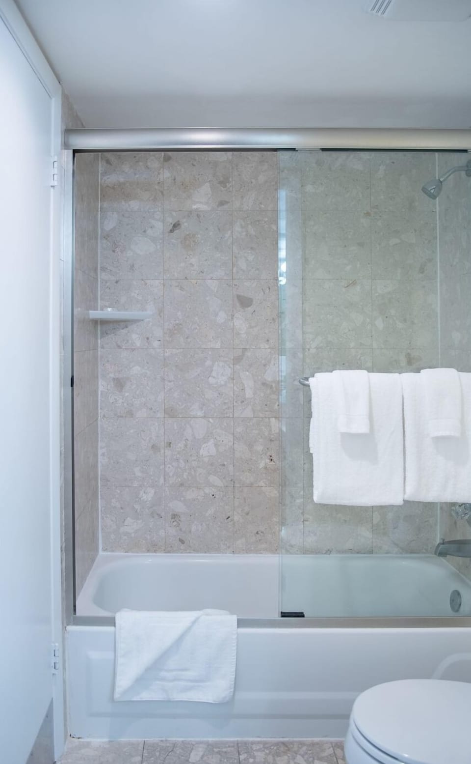 Bathroom with the essential toiletries provided!