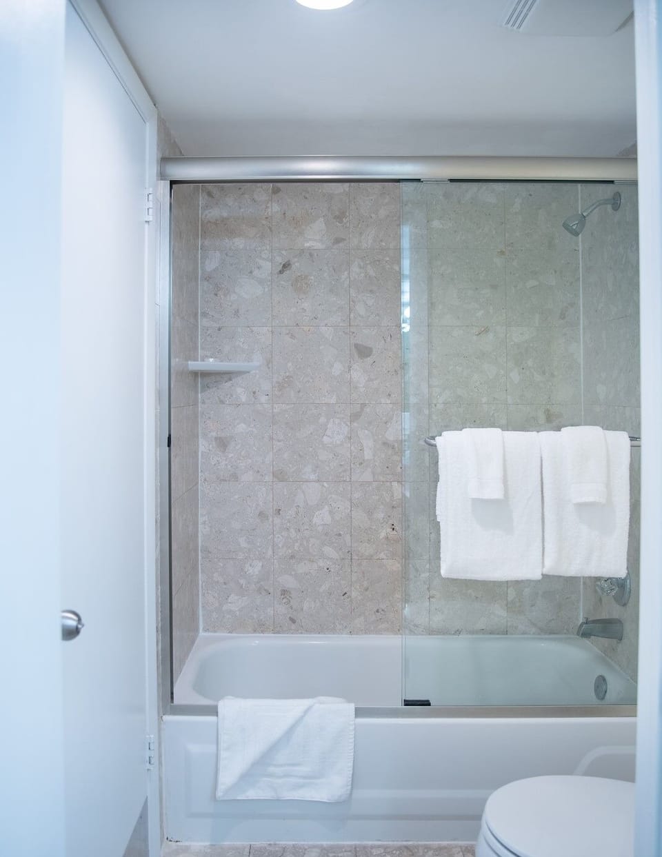 Bathroom with the essential toiletries provided!
