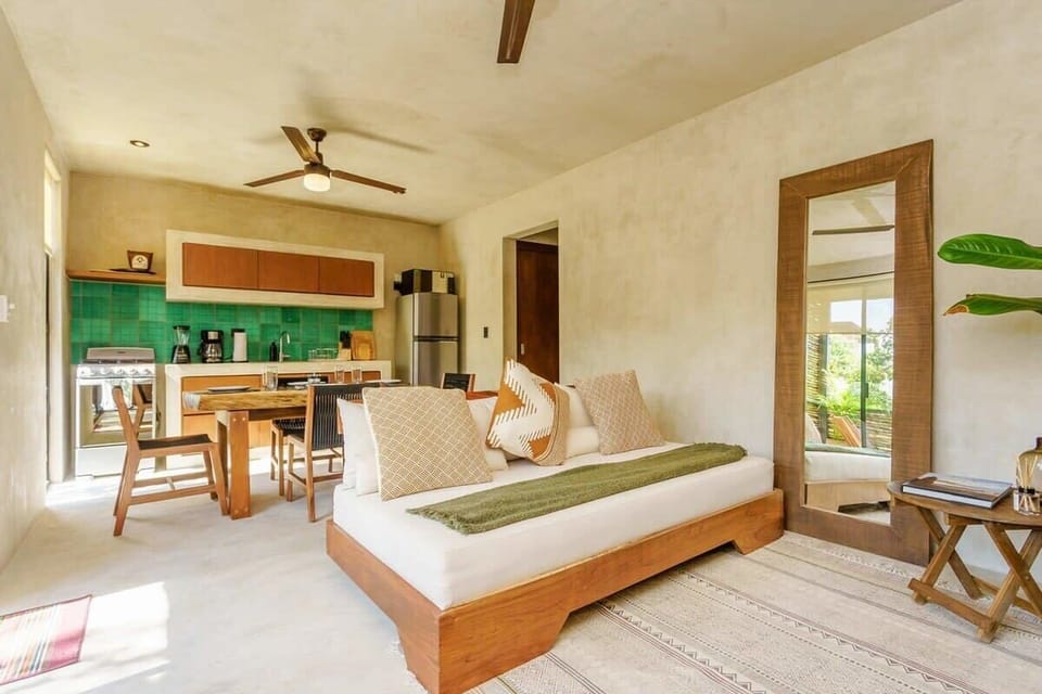 Fabulous open living space designed with nature's elements