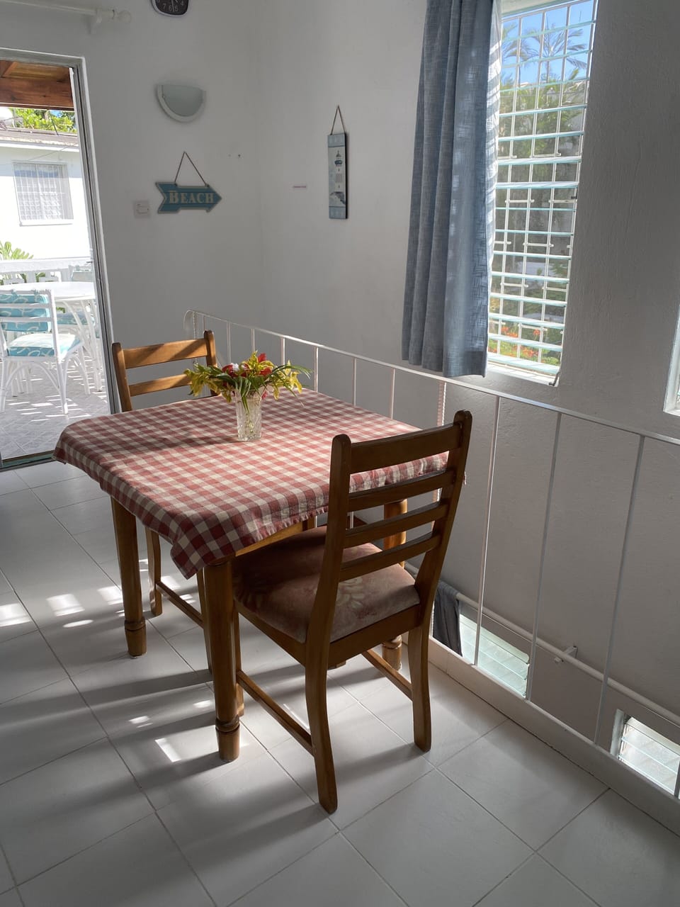Inside dining area.