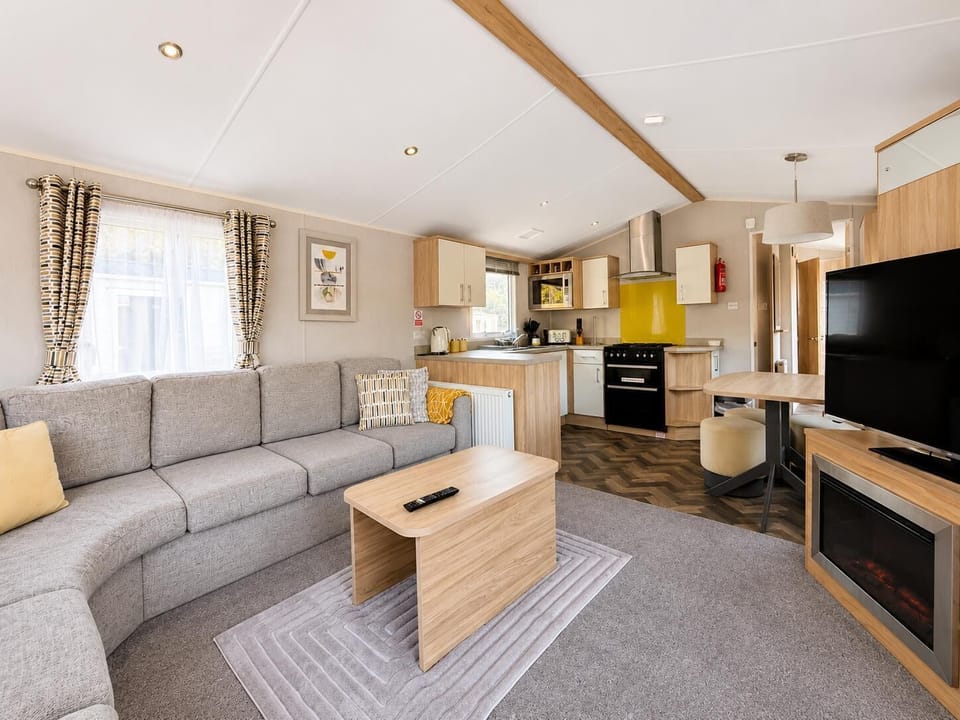 Escape to Skegness in England for a staycation at Southview Holiday Park, where you can enjoy last minute weekend getaways and relax in the comfort of a modern living room in a caravan.