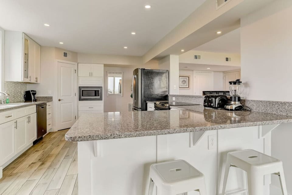 Spacious Kitchen with amazing views in multiple directions
