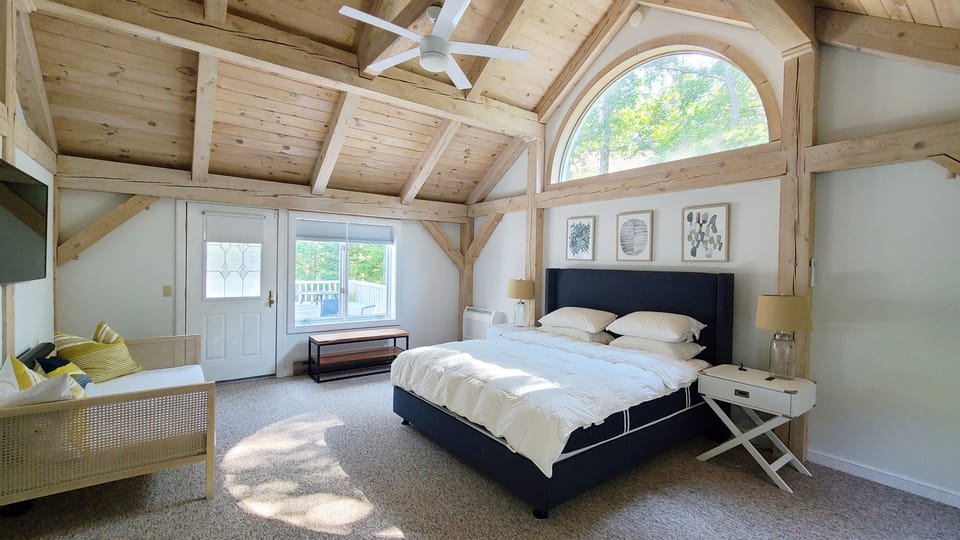 First floor master with private door to deck