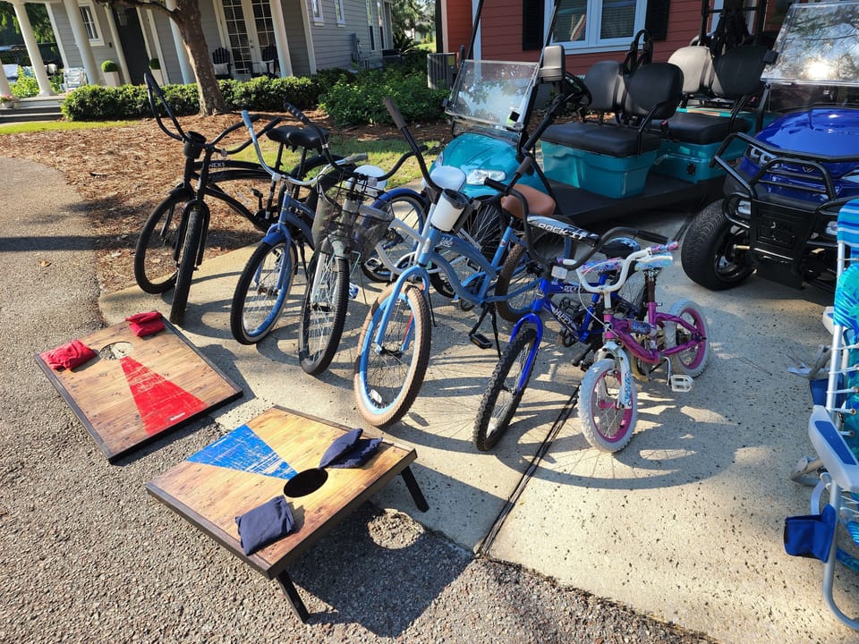 2 New Yolo Beach Cruiser Bikes  & Cornhole Added in 2022