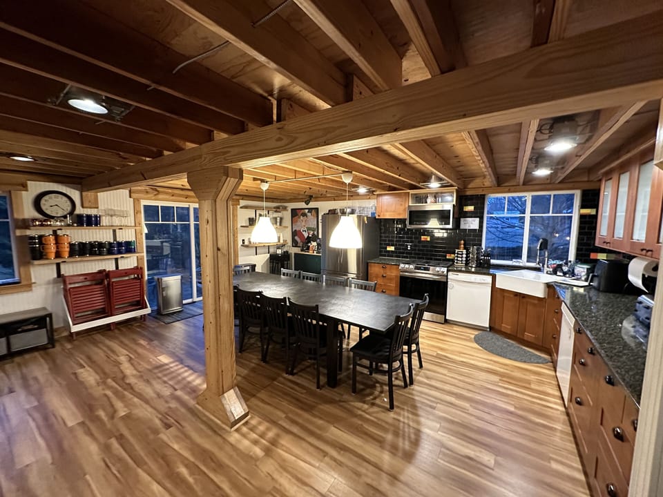 Open kitchen perfect seats 16+ /lots of cook's room. Fully stocked coffee bar