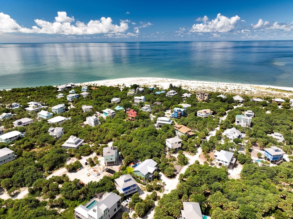 AERIAL VIEW OF HOUSE