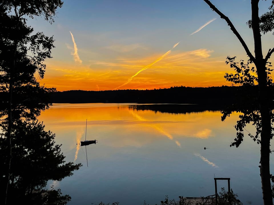 Sunrise view from the deck!