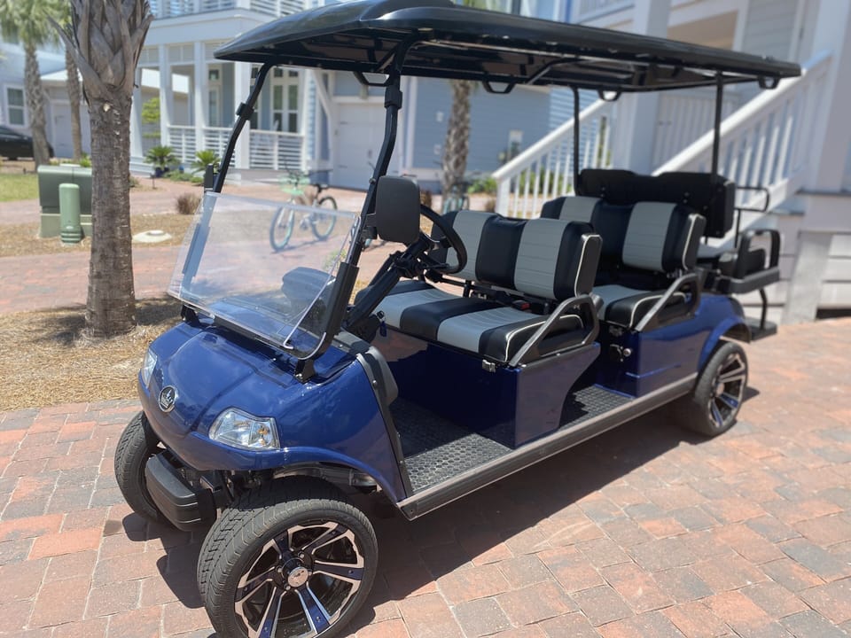 New 6 seat golf cart