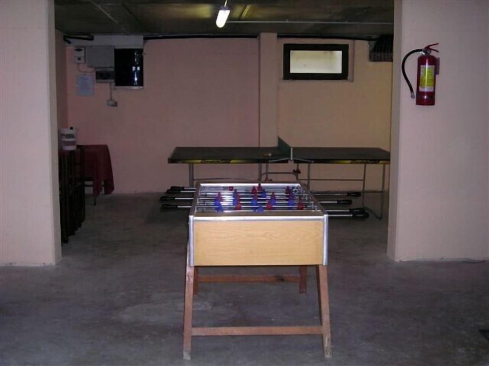 Garage with ping pong and table footbal