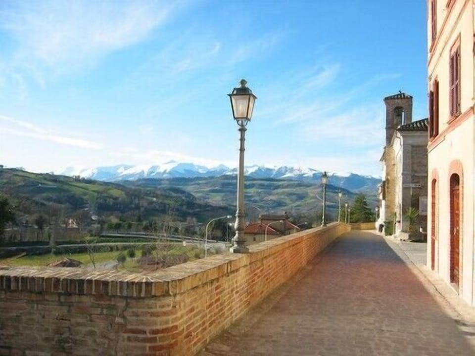 View from Colmurano towards the house