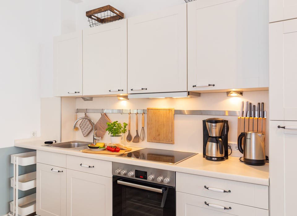 Kitchen in the holiday apartment Amrumer Strandhaven
