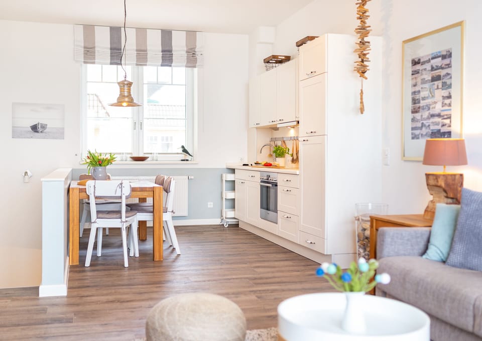 Kitchen in the holiday apartment Amrumer Strandhaven