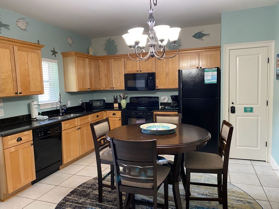 Dining table in the kitchen