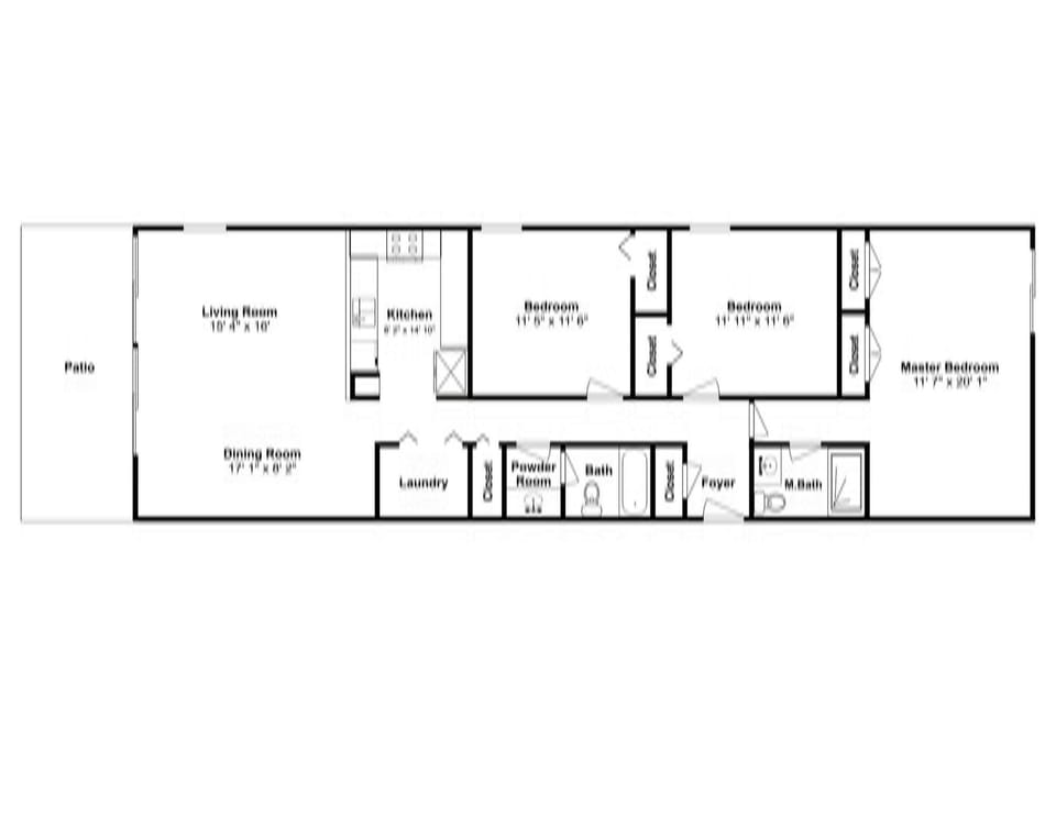 Ocean Breeze West #806 Floor Plan