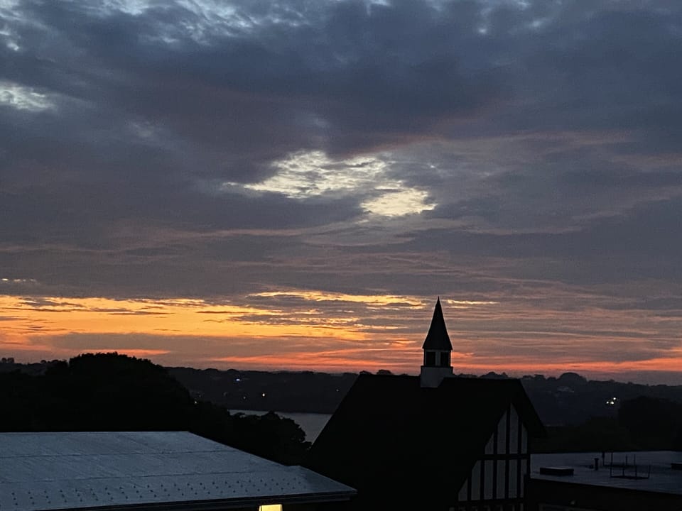 Sunrise from our deck!