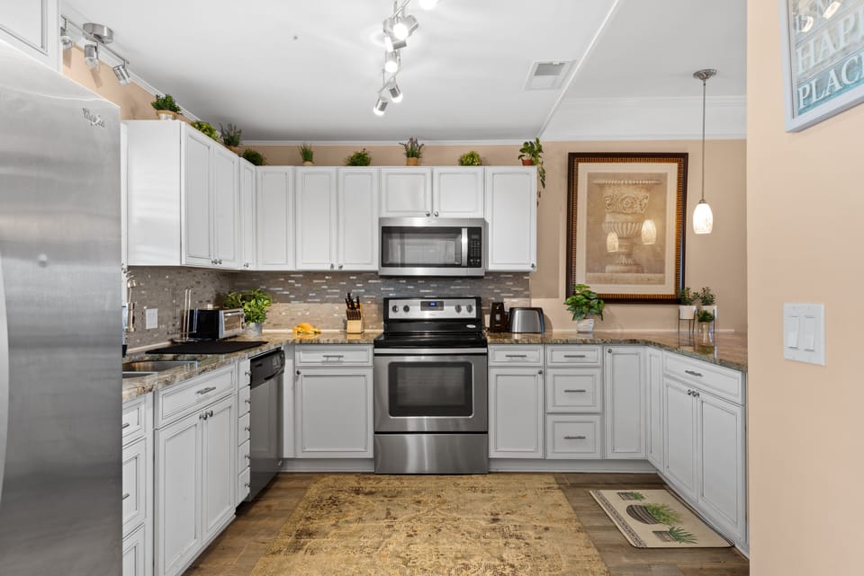 Test out your cooking skills in this fully equipped kitchen.