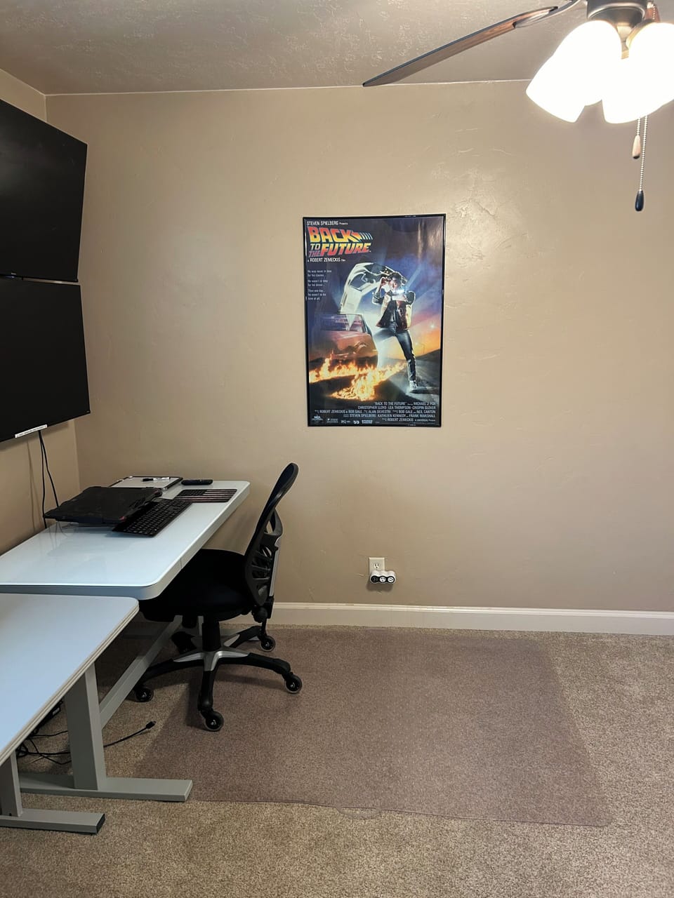 Office with queen Murphy bed