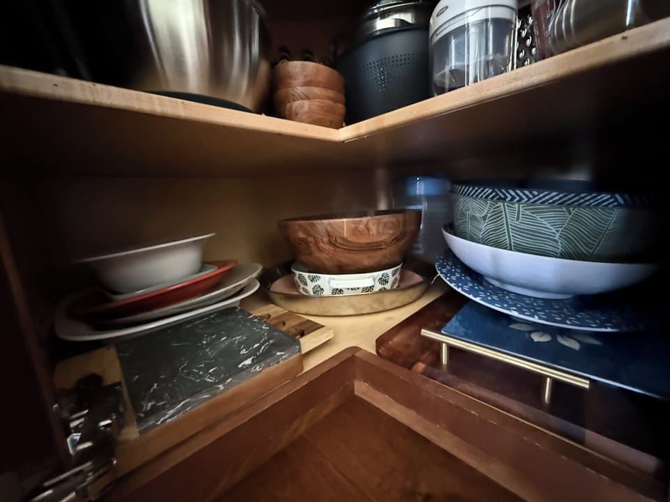 Plenty of platters and serving bowls