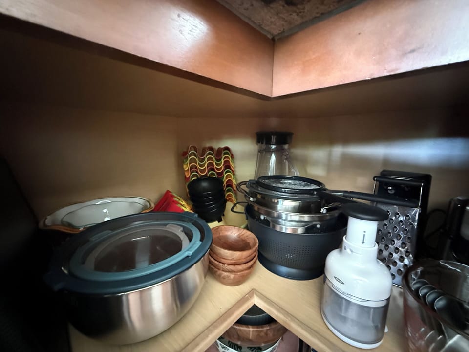 Taco night, blender, food chopper, coffee bean grinder. 