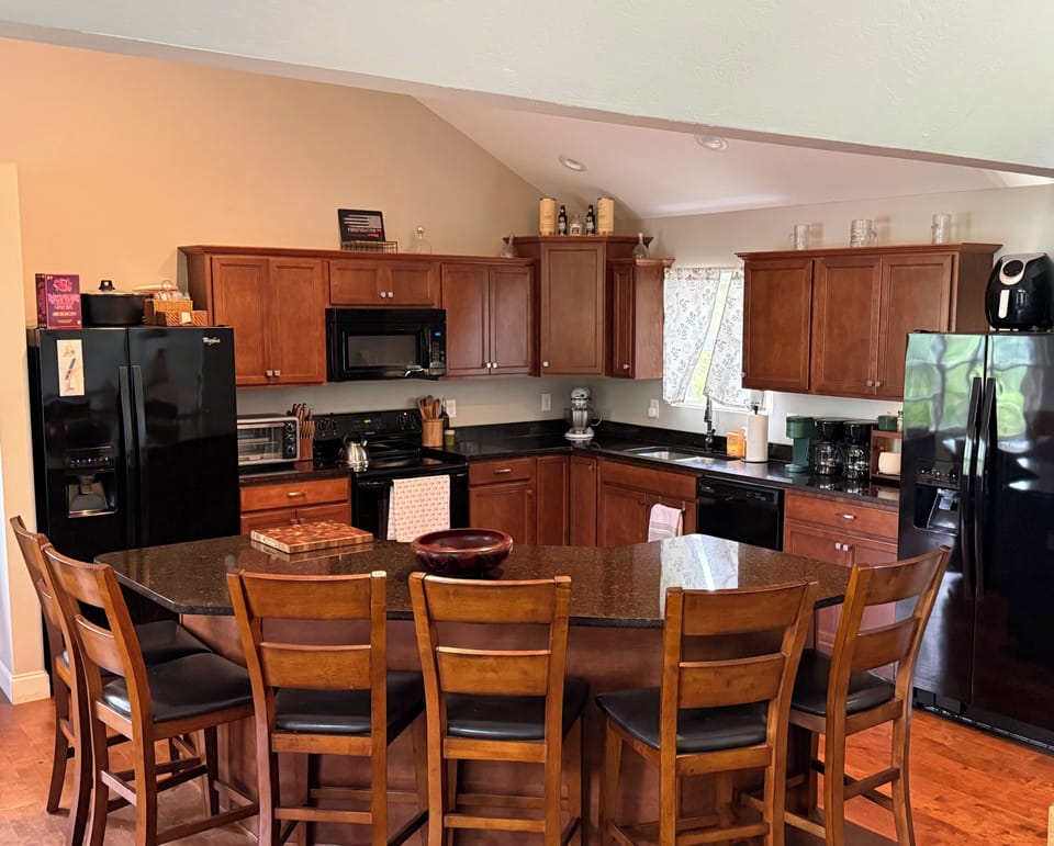 Fully stocked kitchen