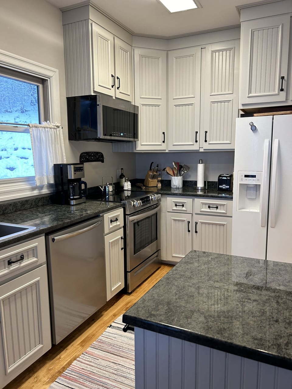 updated kitchen with new appliances