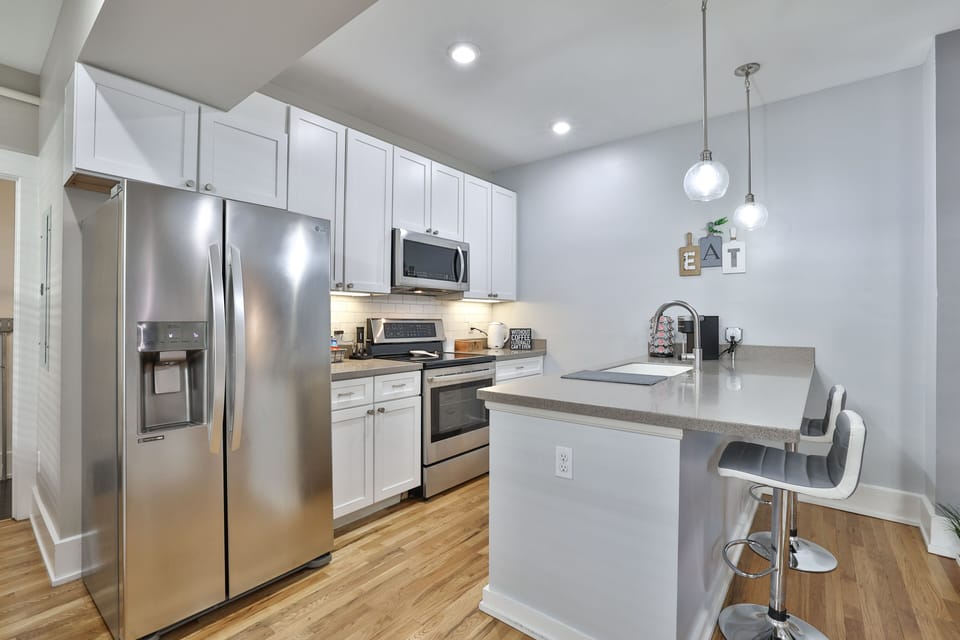 fully stocked kitchen