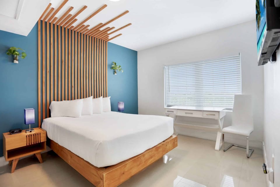 Settle in easily with convenient closet storage and in-room safe.