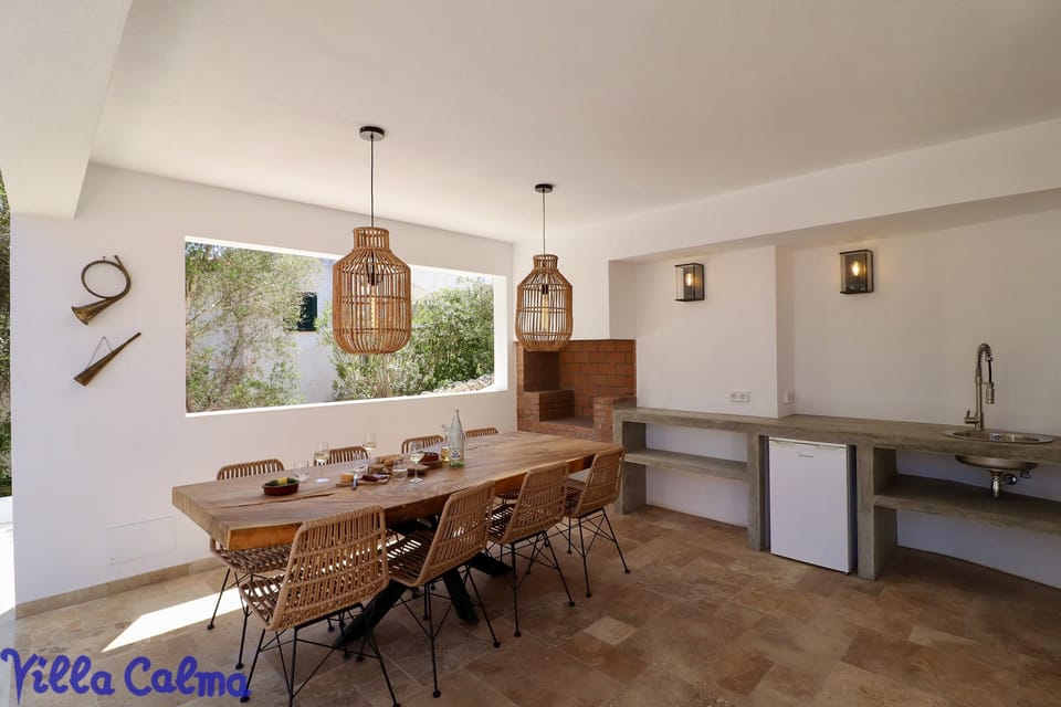Covered BBQ area