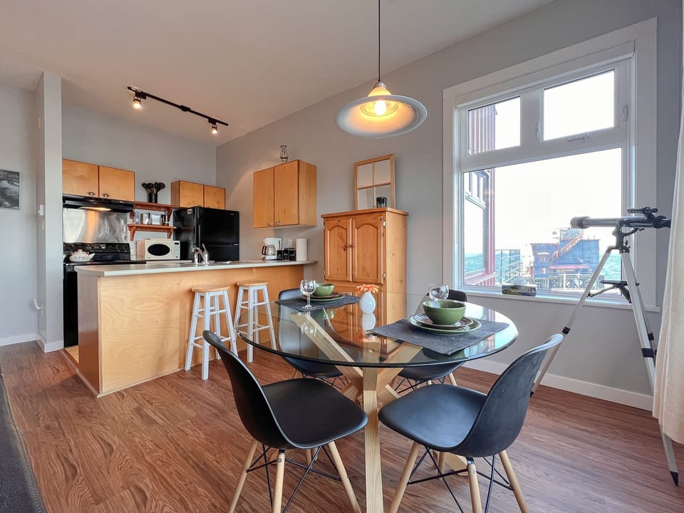 Dining area with a view