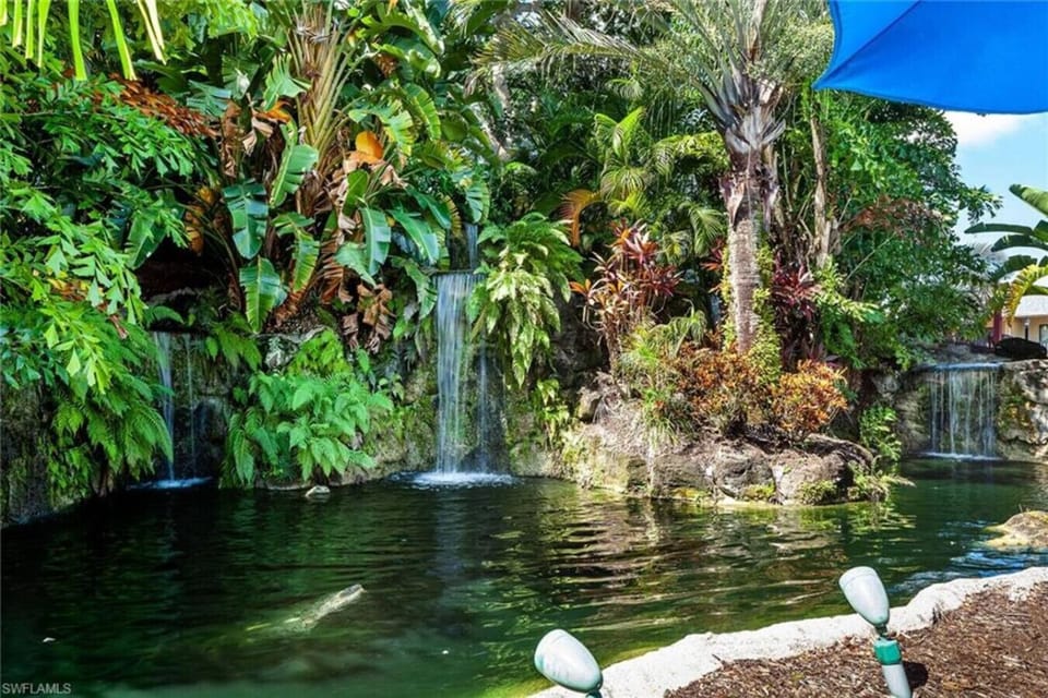 Peaceful waterfalls