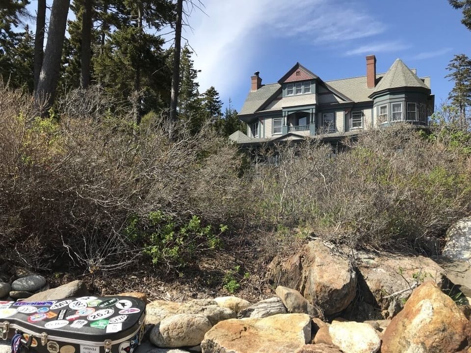 View of our house from the ocean front.