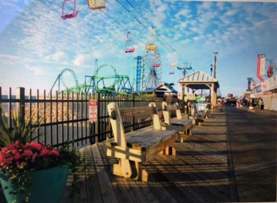 Seaside boardwalk
