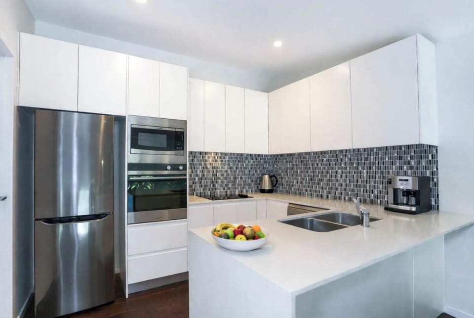 Full kitchen with modern appliances
