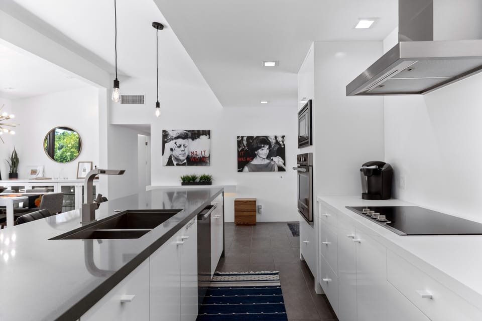 Enjoy cooking together around the beautiful kitchen