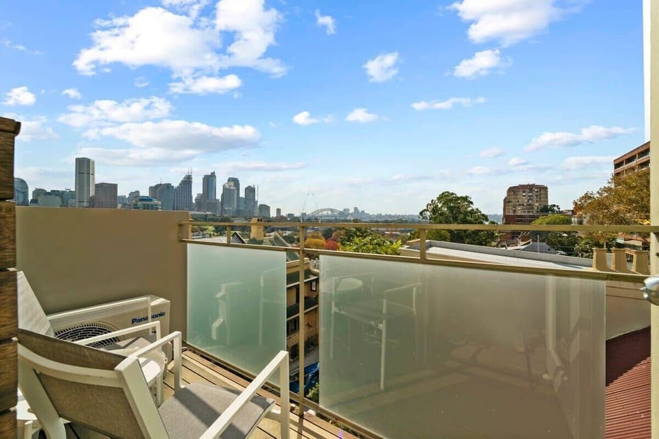 Large Balcony with Stunning City Views