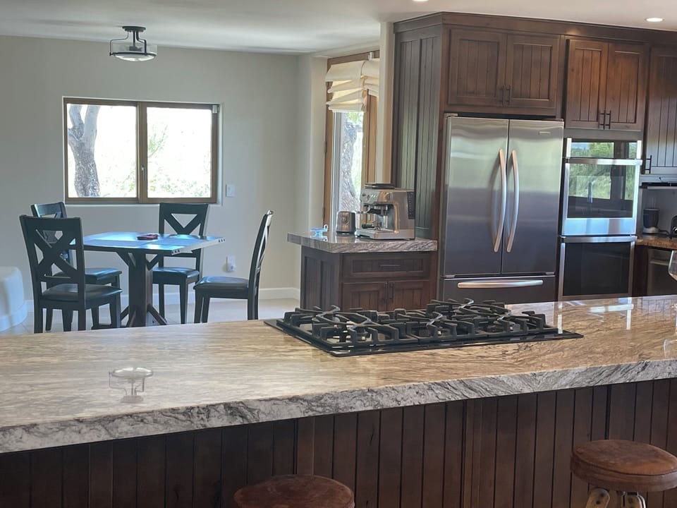 Kitchen is fully stocked
