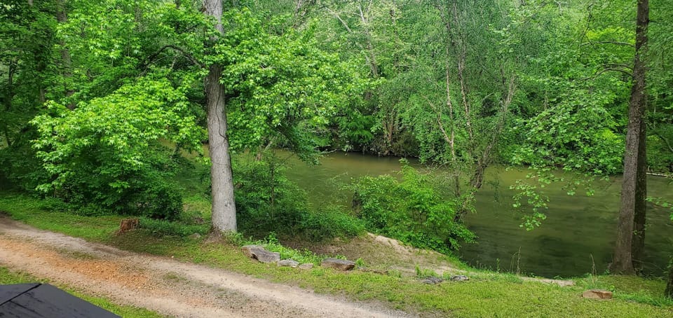 View of the river from the master bedroom