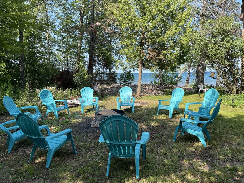 The sandbar in front of the house is the perfect to relax for the day!